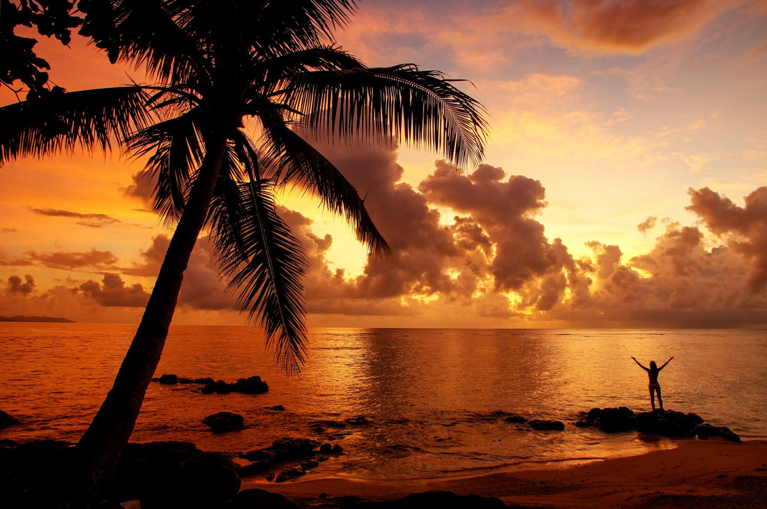 Quaint Lavena village nestled on Taveuni Island, Fiji's third-largest island