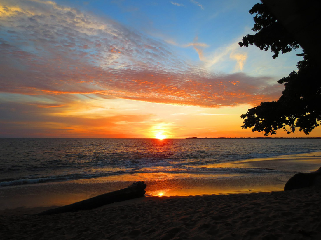 Pristine sandy beaches lining the coastal city of Libreville, Gabon