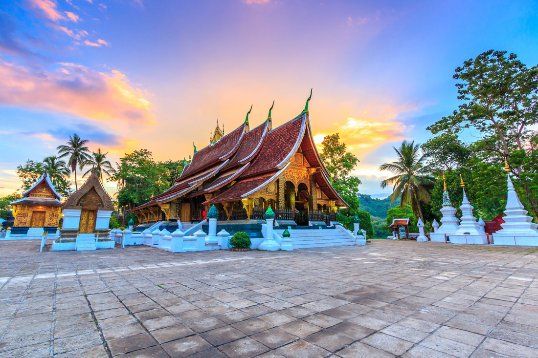 Golden City Temple, Wat Xieng Thong, in Luang Prabang, Laos - a significant Lao monastery.