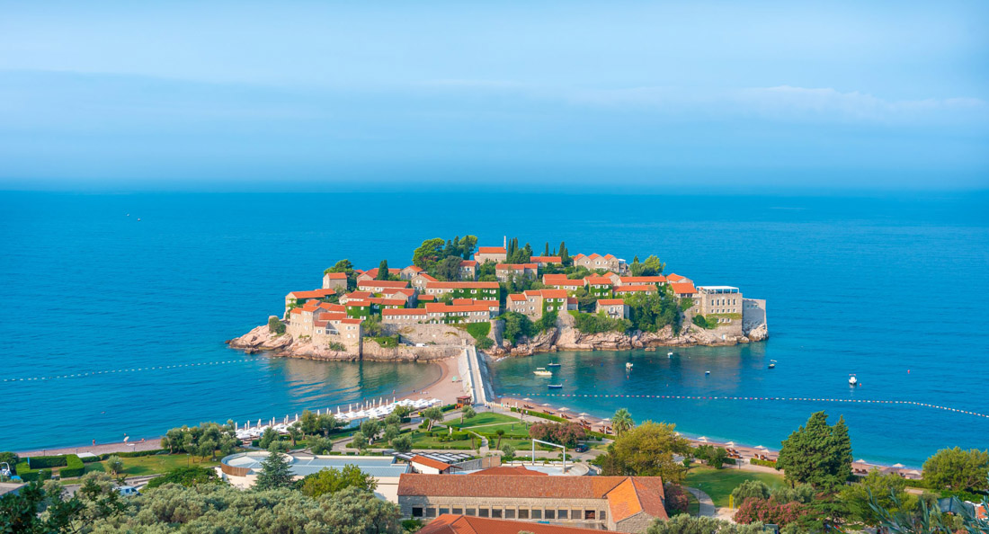 St. Stefan luxury island resort, a Montenegrin paradise of opulence and natural beauty.