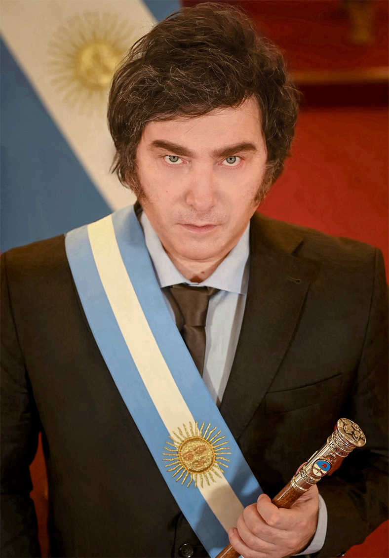 Official portrait of Argentine President Javier Milei