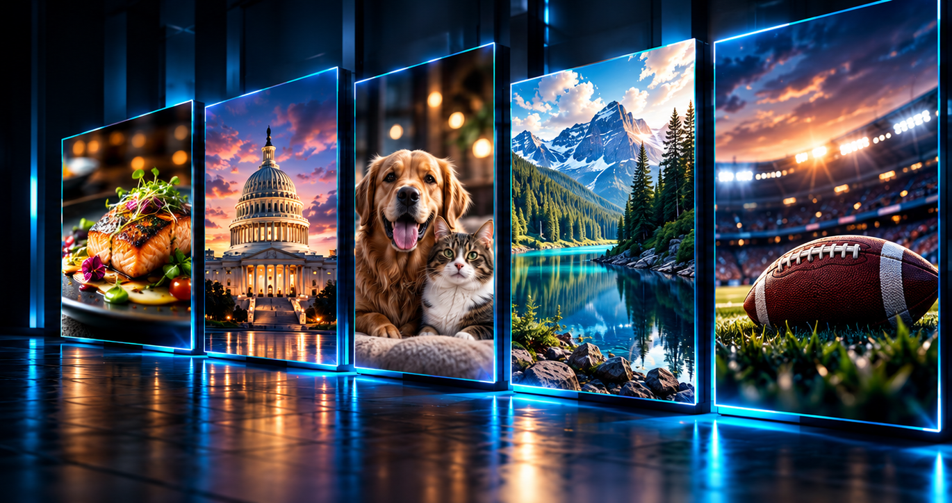 Blahface topics featuring food, politics, pets, nature and sports